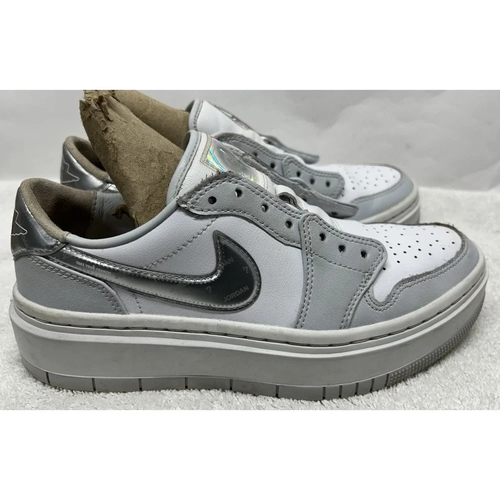Nike Jordan 1 Womens Size 7.5 White Tear Away Low Athletic Sneaker Shoes
